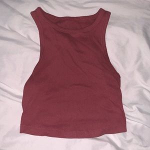 Pink Tank Top Cropped